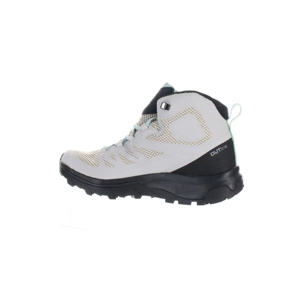 Salomon Womens Outline Mid Gtx Gray Hiking Shoes Size 7 Medium (B, M) - Picture 3 of 4